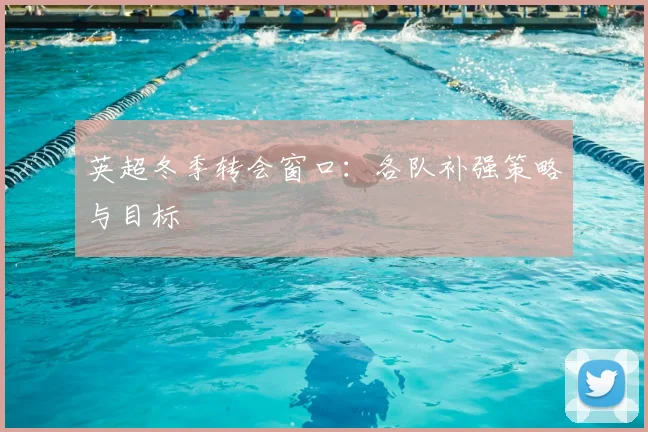 英超冬季转会窗口：各队补强策略与目标
